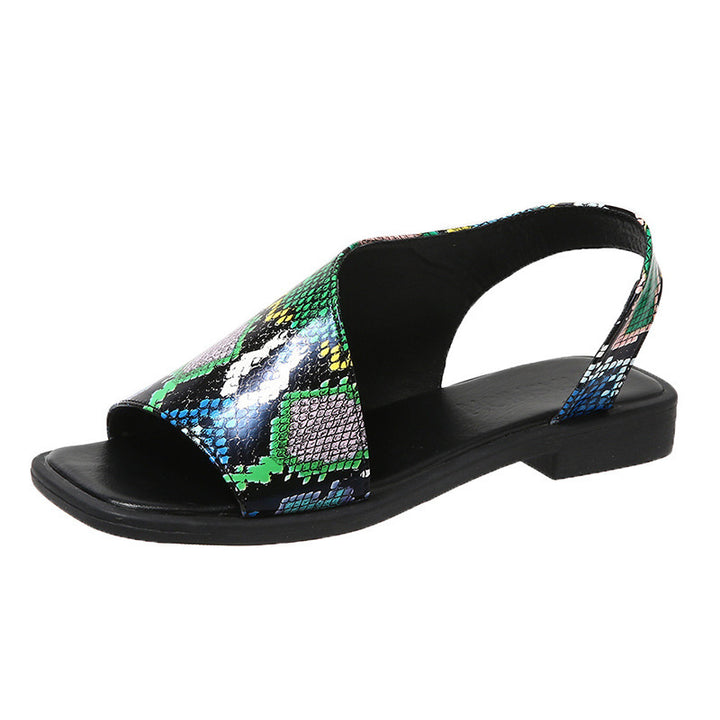 Dame Slide-sandaler med unikt skelet-design og åben hæl Stilla