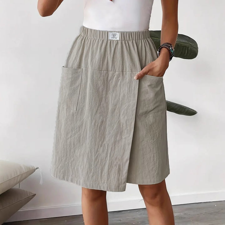 Dame Behagelige og stilfulde shorts med elastisk talje Stilla