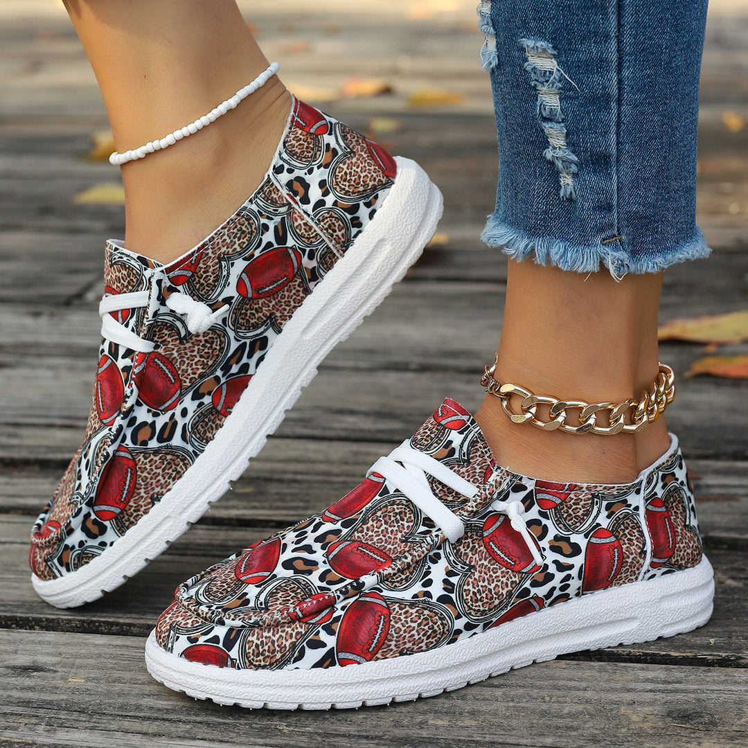 Dame Mode Slip-On Sneakers med Baseball-motiv Stilla