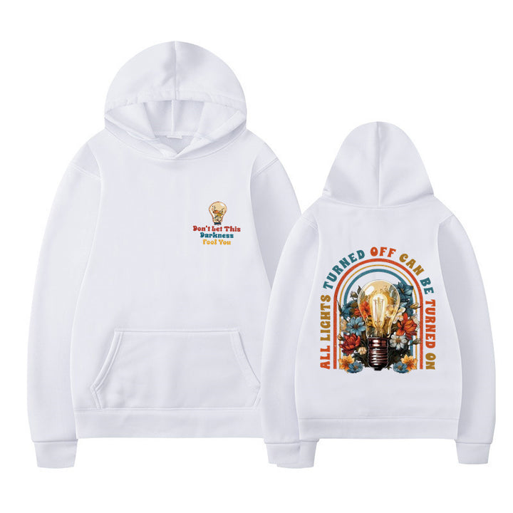Kvinders hoodie med farverigt design og afslappet pasform Skovae