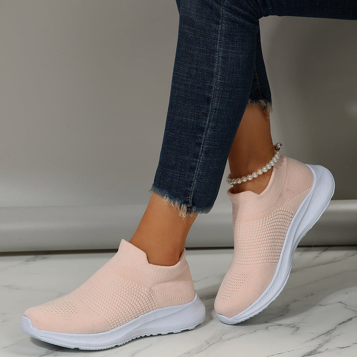 Dame åndbare Slip-On Sneakers med fleksibelt strikket overdel Stilla