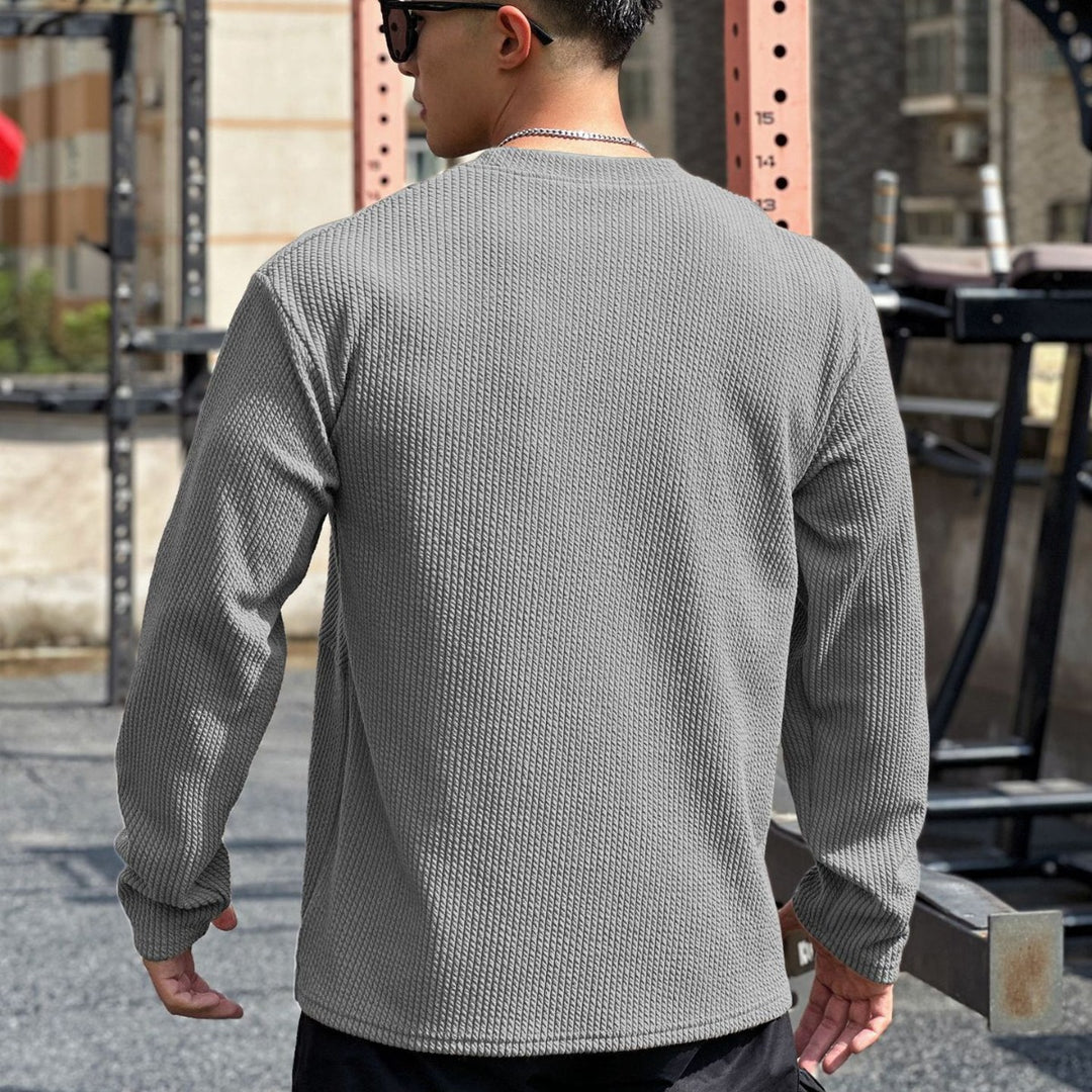 Herre Stilede Sweatshirt med struktureret design og moderne detaljer Stilla