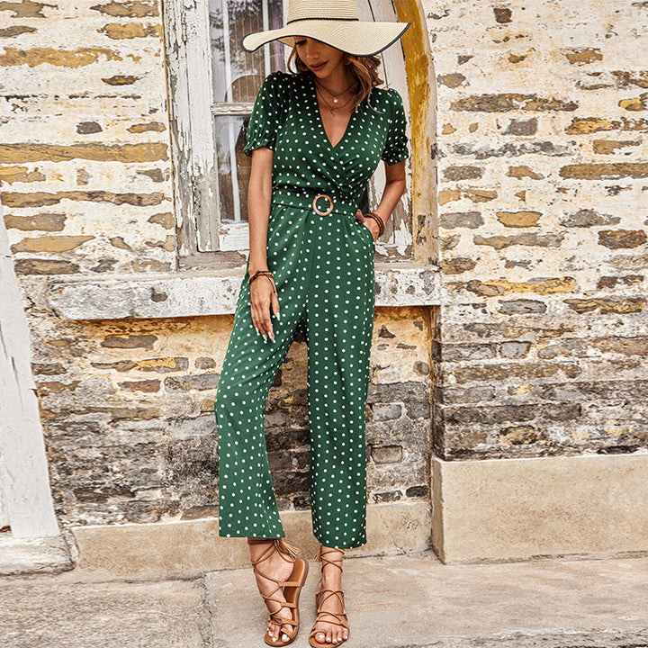 Femme Prikker Wrap Jumpsuit Stilla
