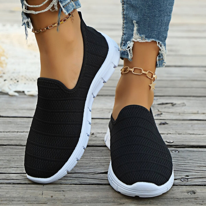 Dame Behagelige Slip-On Sneakers med åndbart overmateriale og fleksibel sål Stilla