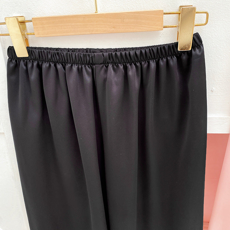 Dame Satin Fritidsbukser Stilla