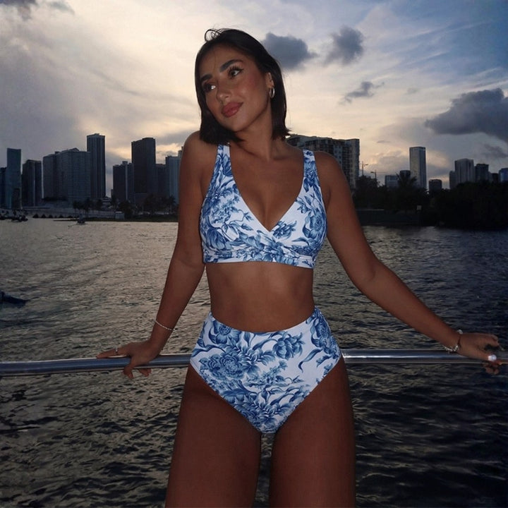 Dame Floral Tryk Bikini Skovae