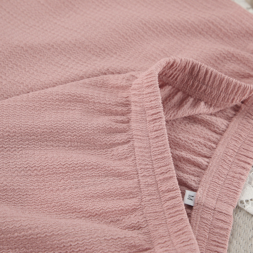 Dame Relaxed Loungewear Sæt med kort top og shorts Stilla