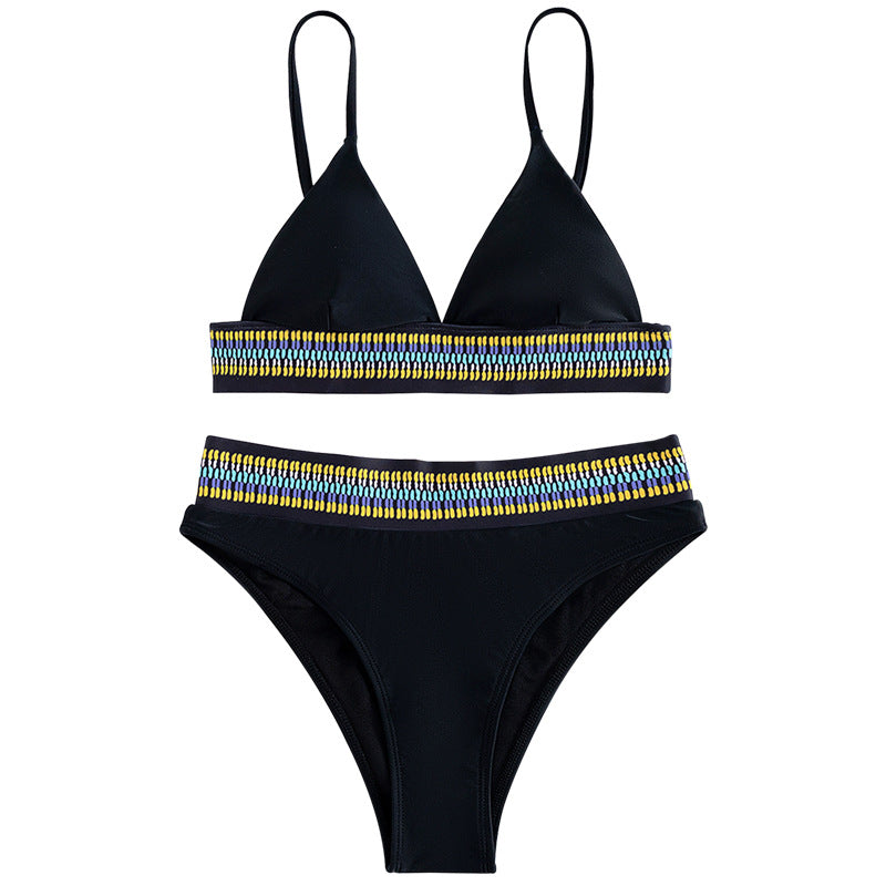 Dame bikini-sæt med høj talje og elastisk design Stilla