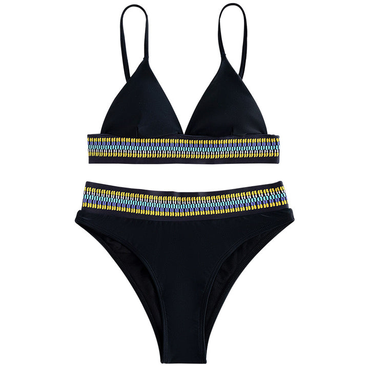 Dame bikini-sæt med høj talje og elastisk design Stilla
