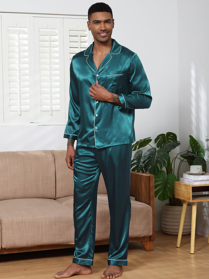 Herrer pyjamas sæt i luksuriøs satin Stilla