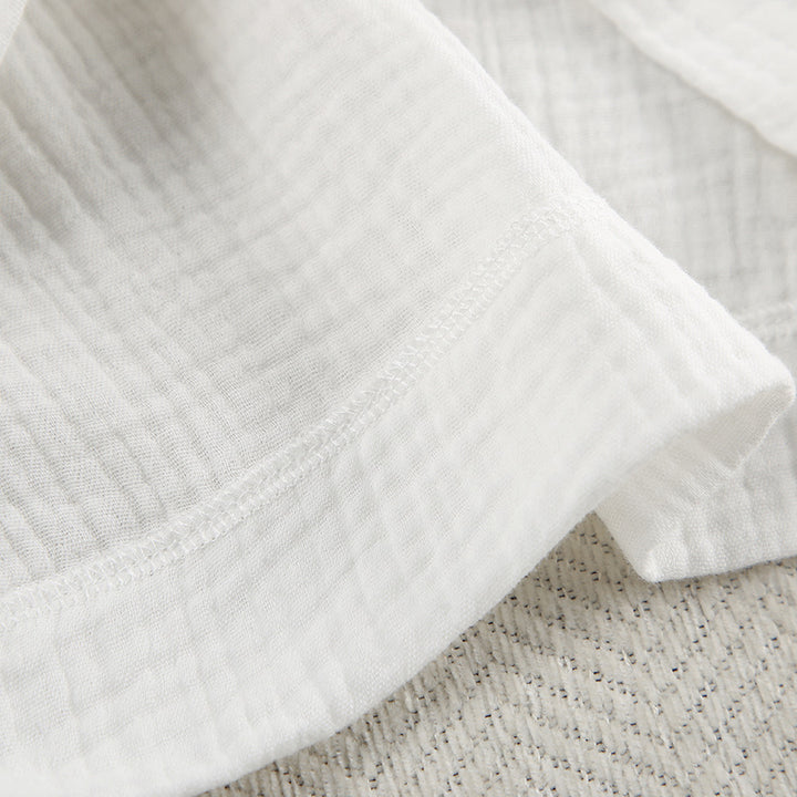 Dame luftig bomulds-jumpsuit med raffineret snor Stilla