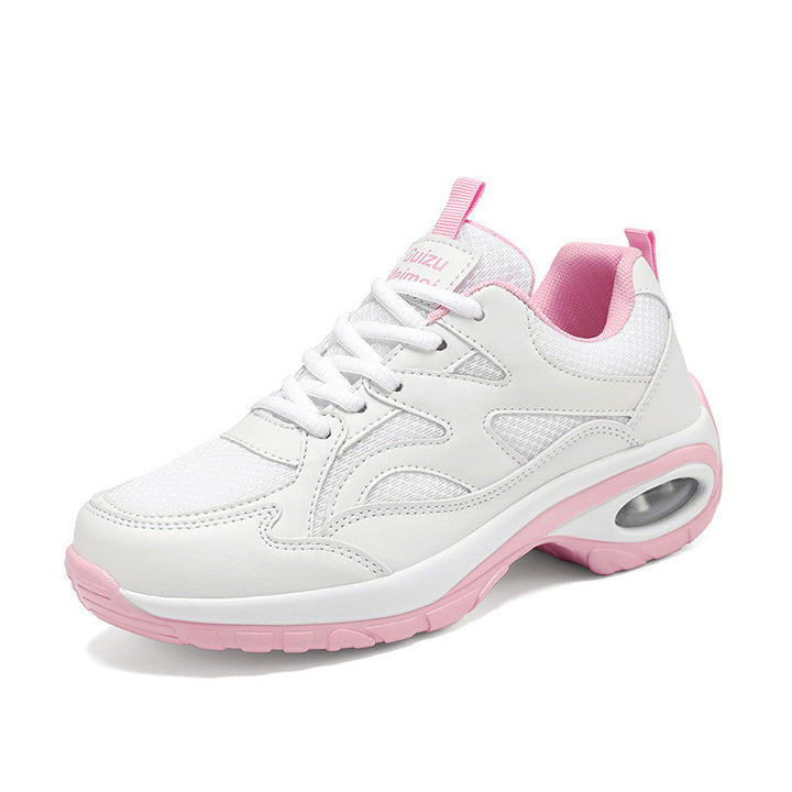 Dame nan stabil hverdags sneakers med ergonomisk rulsohle, integreret luftkapsel-dæmpning og åndbart mesh-overmateriale Skovae