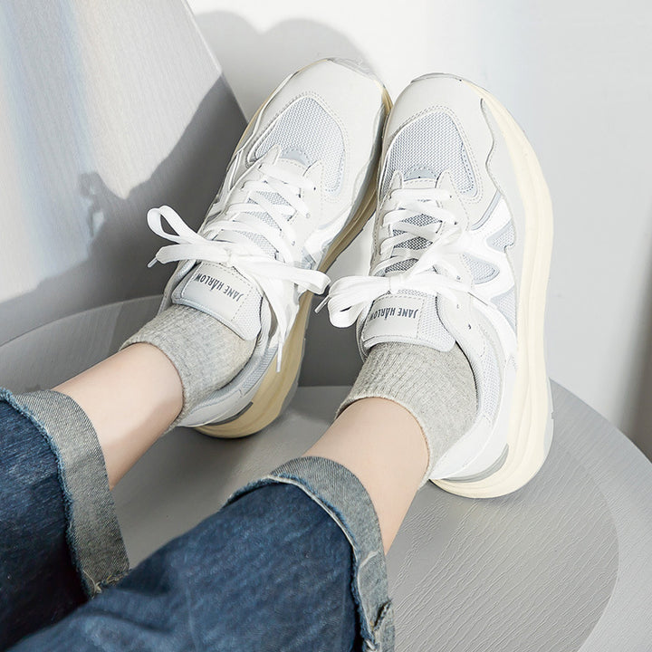 Dame Sporty Dad Sneakers med åndbart overfladestruktur og høj kvalitet støddæmpning Stilla