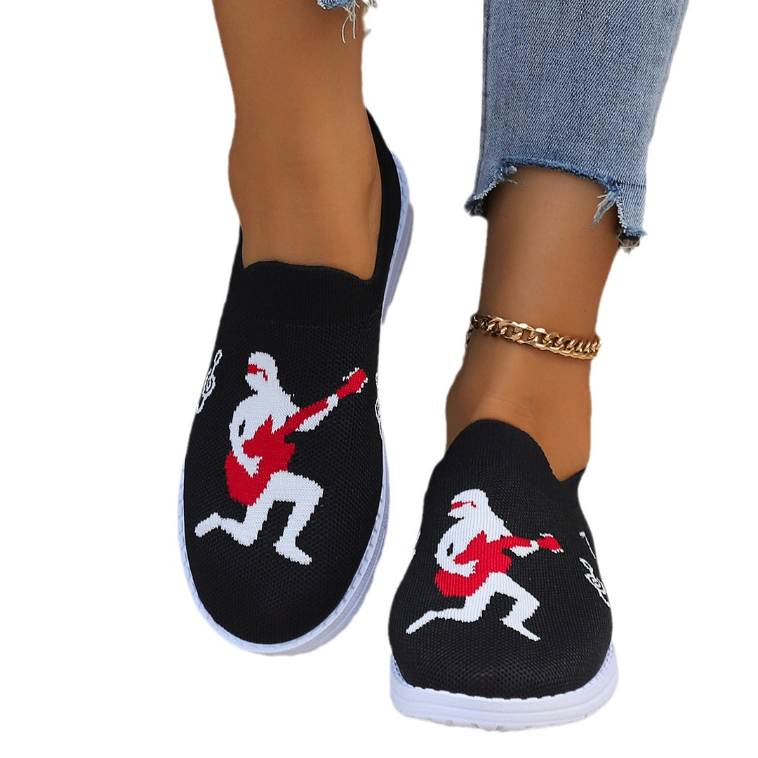 Dame åndbare Slip-On sneakers med elastisk overdel Stilla