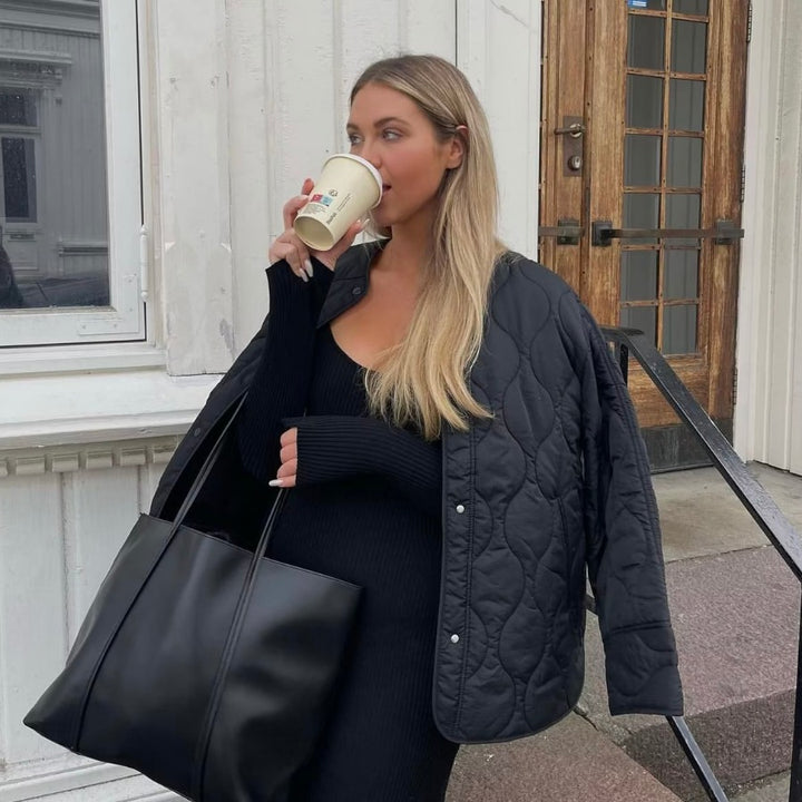 Dame quiltet overgangsjakke Stilla