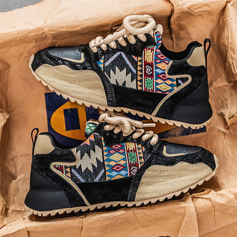 Femme Etiske Mønster Sport Sneakers Stilla
