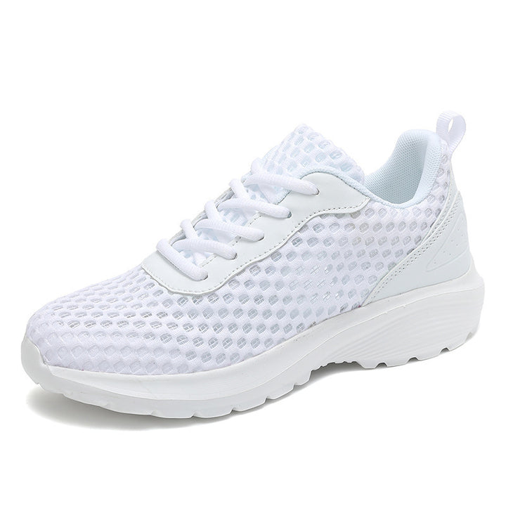 Dame nan let tre-dimensionel mesh-walking-sneakers med viskoelastisk fodseng og skridsikker profilsål Skovae