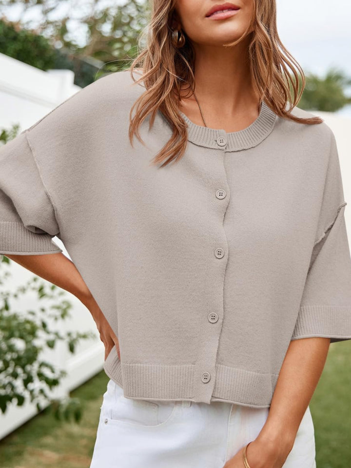 Femme Cozy Button-Up Cardigan Stilla