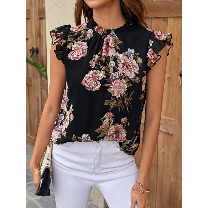 Dame Off-Shoulder Floral Peplum Top Stilla