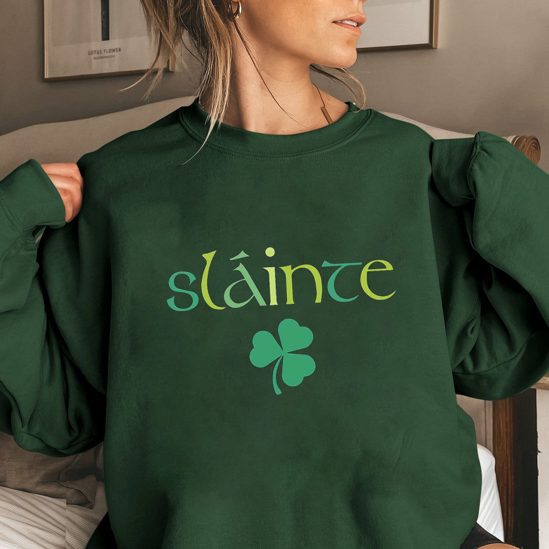 Kvinders sweatshirt med voluminøse ærmer og motiverende design Stilla