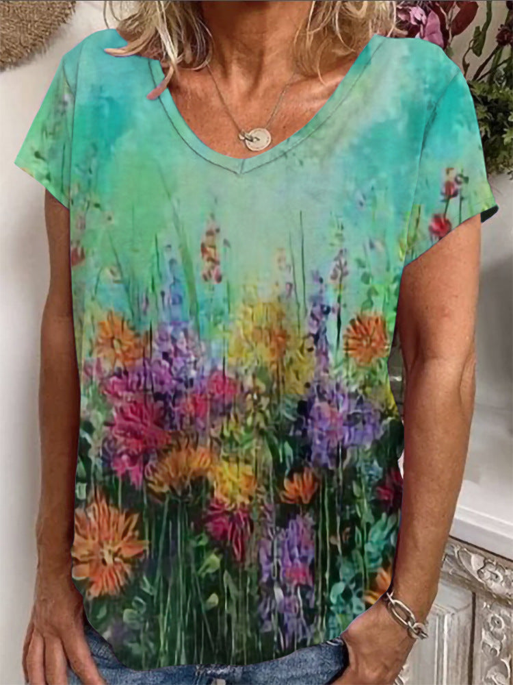 Dame Loose Bluse med farverigt paisleymønster Skovae