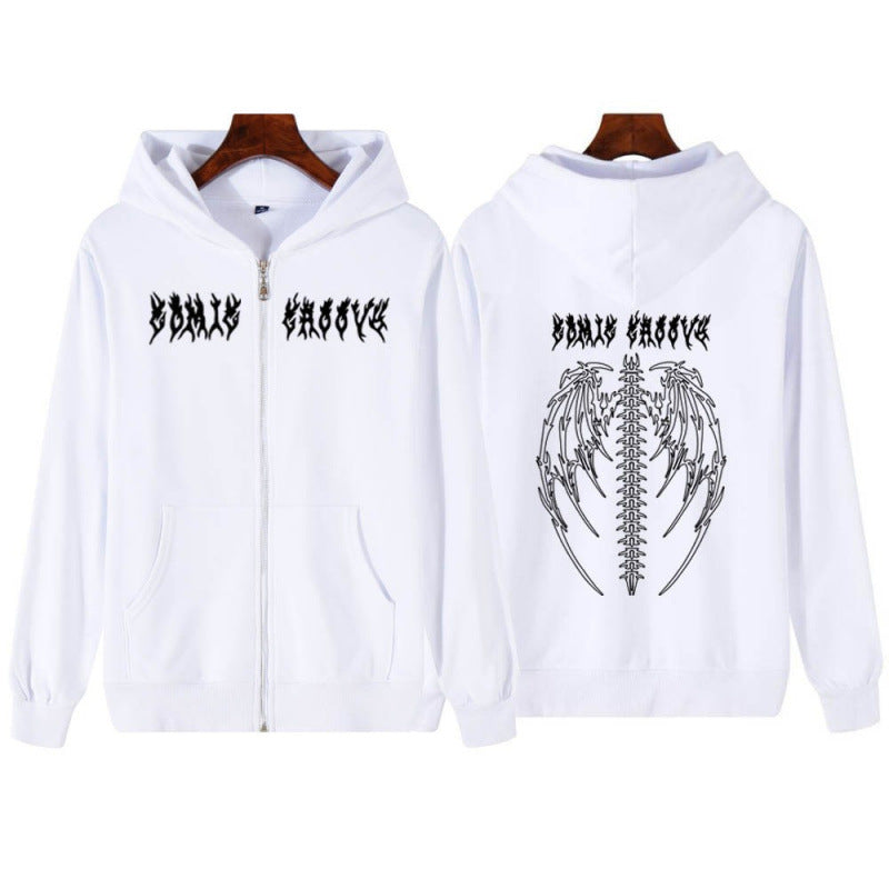 Kvindernes hoodiejakke med markant gotisk design og komfortabel pasform Skovae