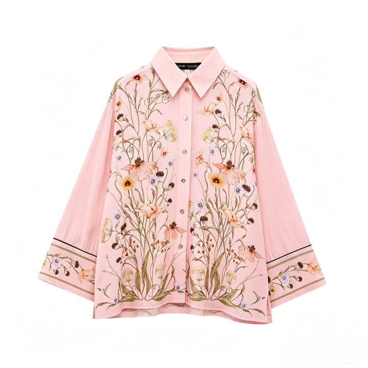 Dame Palazzo-bukser med blomsterprint Skovae
