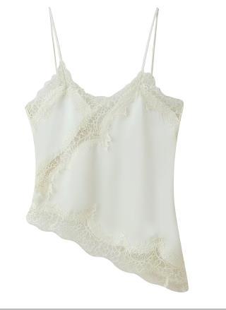 Dame romantisk blonde spaghetti top Skovae