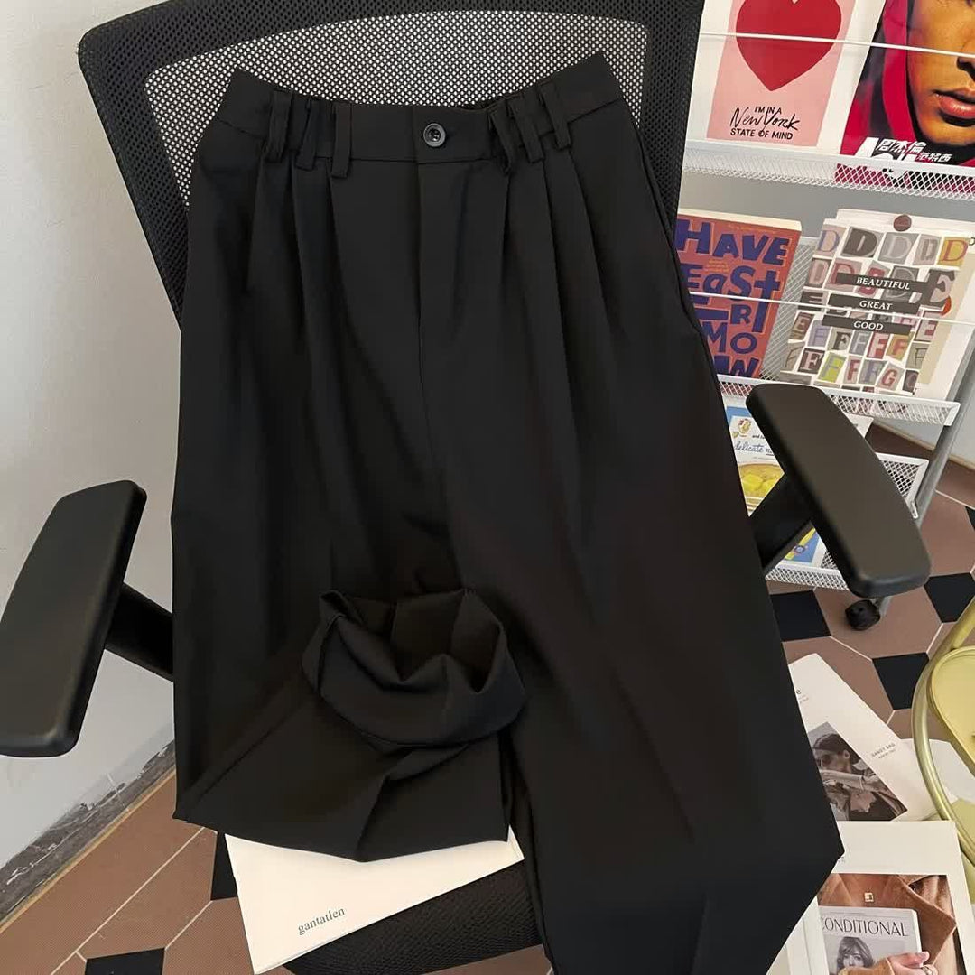 Damer elegante højtaljede bukser med plisseringer og bred ben Stilla