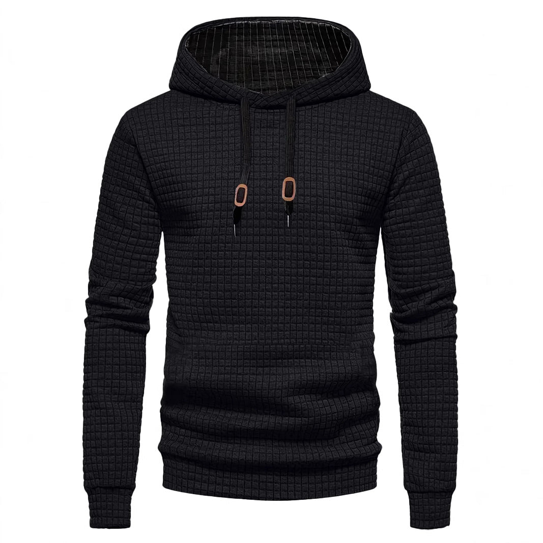 Herrer Hoodie med struktureret design og praktiske detaljer Stilla