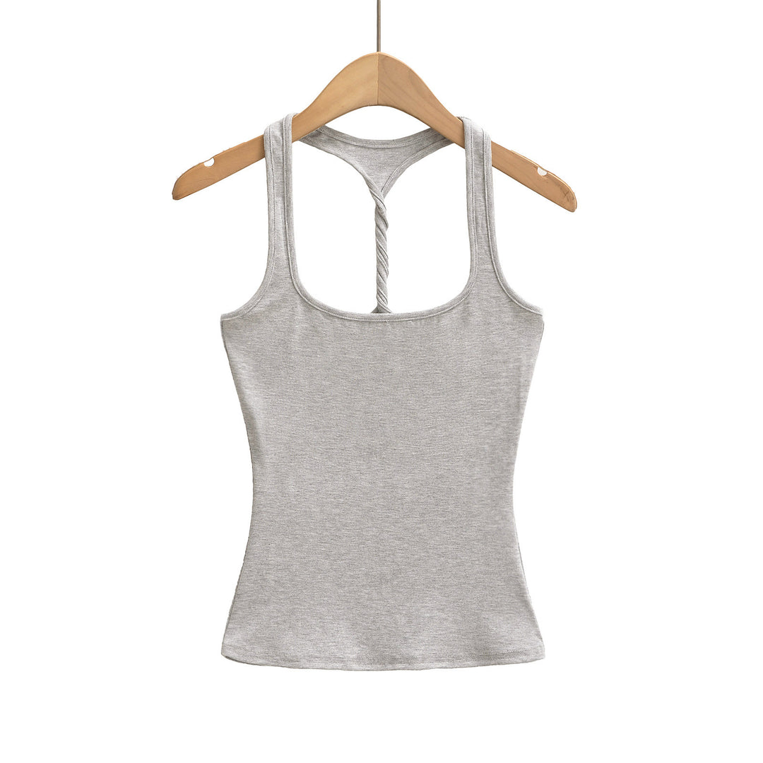 Dame Sporty Tanktop med Racerback og blødt bomuldsstof Stilla