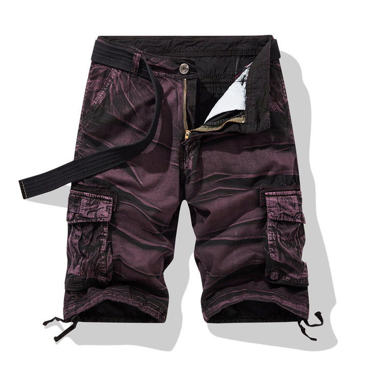 Herrer Multifunktionelle Cargo-Shorts med sidelommer og justerbar talje Stilla