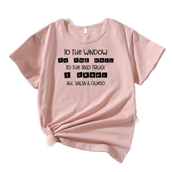 Kvinder Komedie Slogan Grafik T-Shirt Stilla