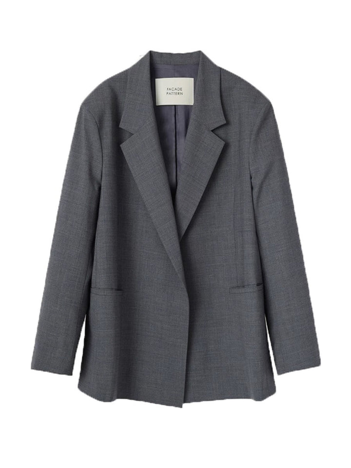 Dame Elegant Oversized-Blazer med moderne snit og generøse lommer Stilla