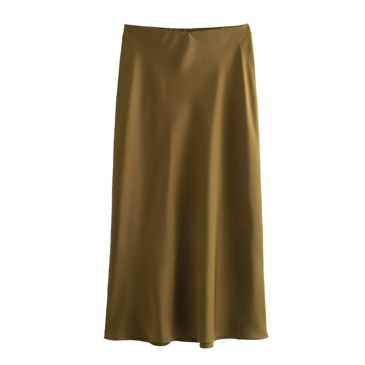 Dame lang satin skirt Skovae