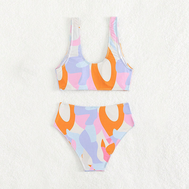 Damer Højskåret Bikini med raffineret Design Skovae