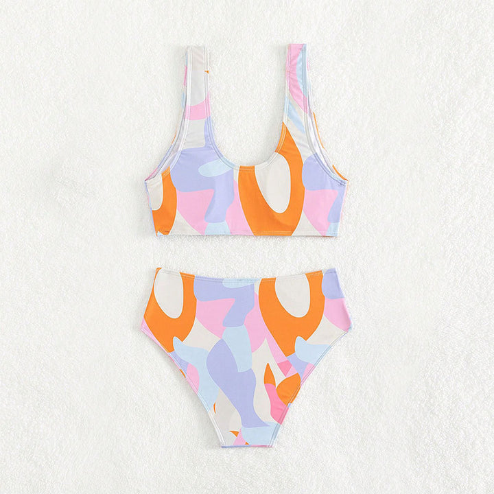 Damer Højskåret Bikini med raffineret Design Skovae