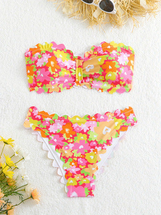 Dame bikini-sæt med floral mønster Skovae
