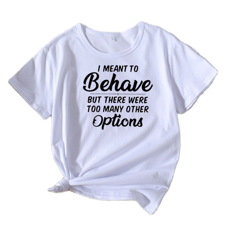 Dame Casual Humor T-shirt Stilla