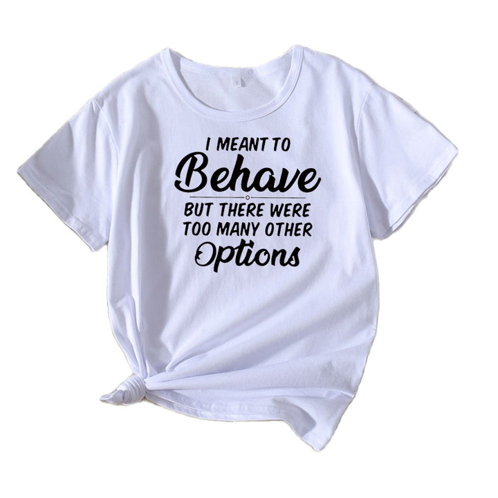 Dame Casual Humor T-shirt Stilla