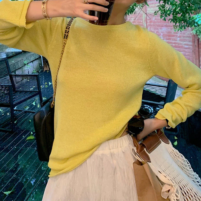 Dame afslappet sweater med fin tekstur og moderne snit Stilla