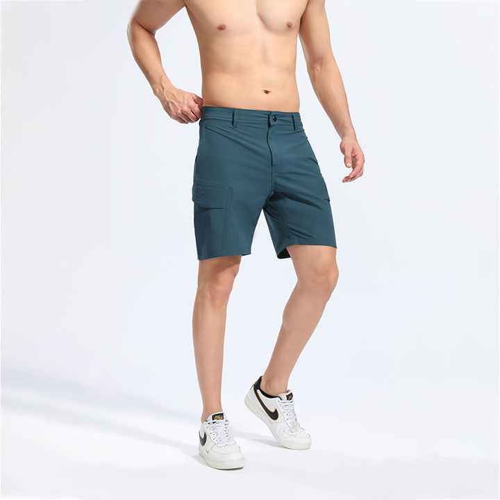 Herrer robuste Cargo-shorts med alsidige lommer og strækbar talje Stilla
