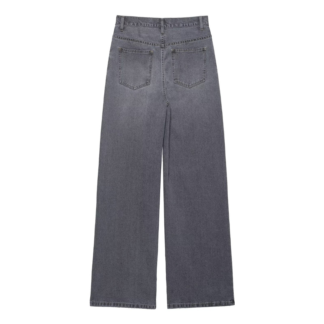 Dame bredde jeans med moderne snit Stilla