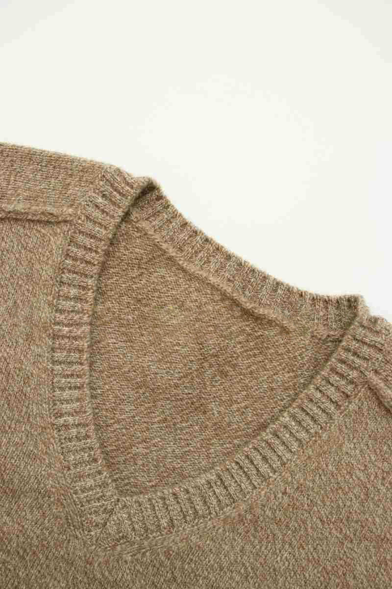 Damer fin V-hals sweater lavet af høj kvalitet uld Stilla