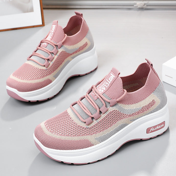 Dame Sporty Sneakers med åndbart strikdesign og komfortabel dæmpning Stilla