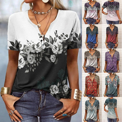 Kvinder Kunsttryk Kortærmet top Stilla