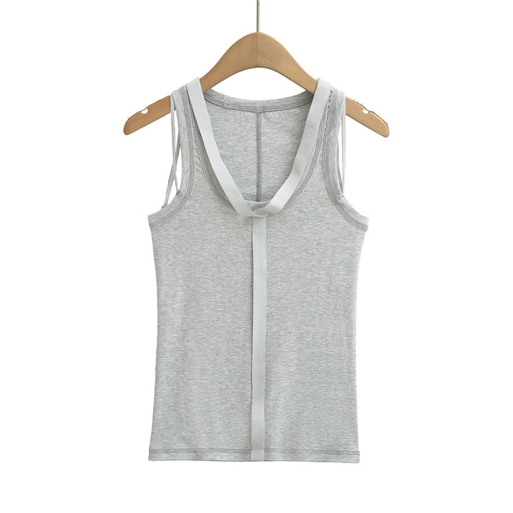 Dame ærmeløs tanktop med forførende rygdetalje Stilla