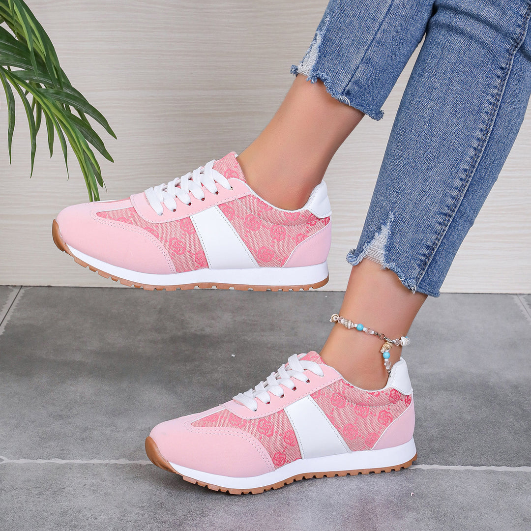 Dame Sneaker med trendy mønstervariation og sporty design Stilla