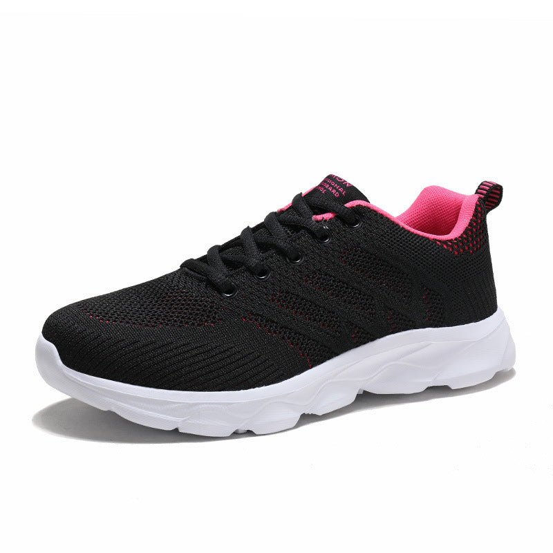 Unisex nan lette åndbare strikkesneakers med dæmpende mellemsål Skovae