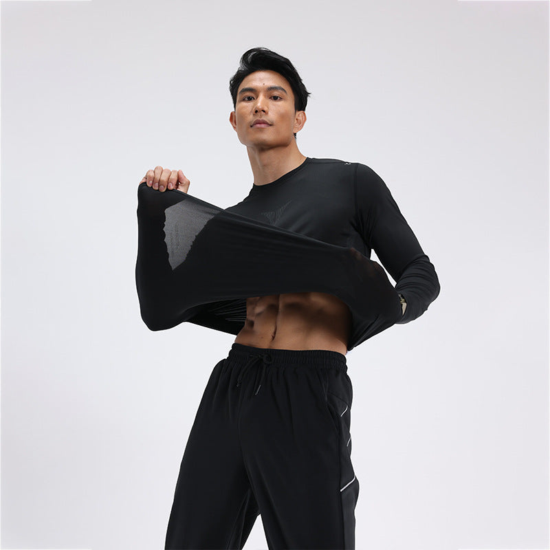 Herrer Sporty Langærmet T-shirt med åndbare indsatser og fugtregulerende materiale Stilla